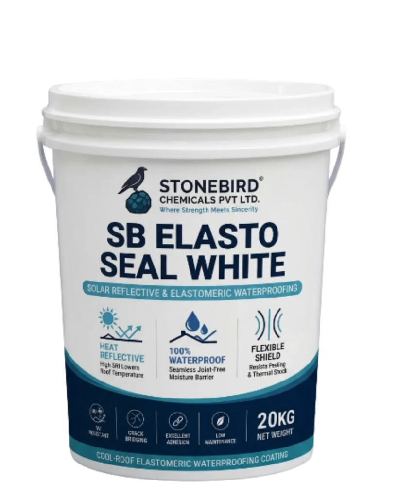 SB Elasto Seal White 20 KG solar reflective elastomeric waterproofing