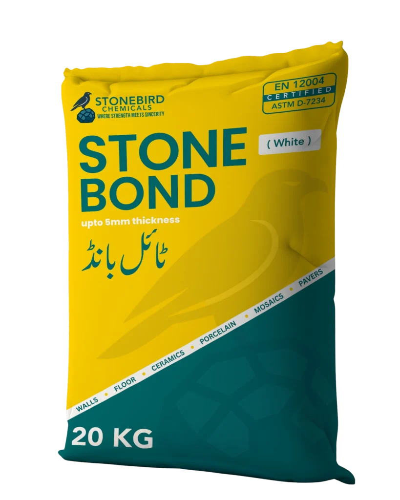SB Stonebond White 20 KG polymer modified cementitious tile adhesive